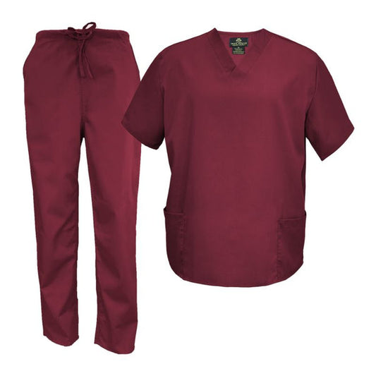 2020P-Plus Unisex V neck Scrub Set