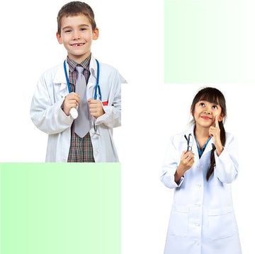 16-106 Kids White Lab Coats